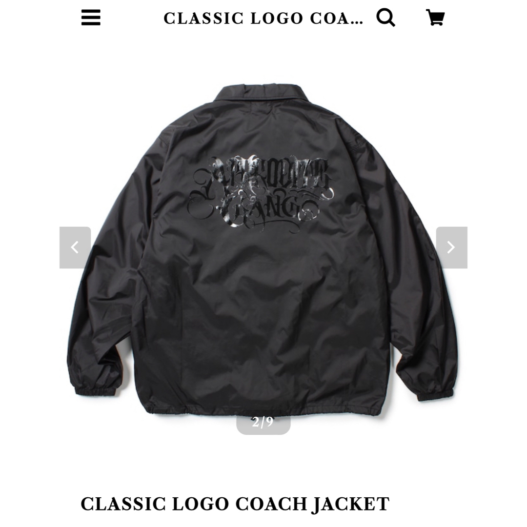 WACKO MARIA(ワコマリア)のCLASSIC LOGO COACH JACKETサイズL 舐達麻　 メンズのジャケット/アウター(ナイロンジャケット)の商品写真