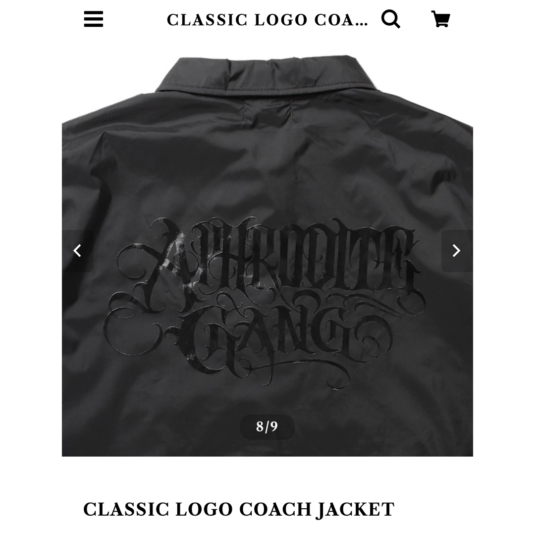 WACKO MARIA(ワコマリア)のCLASSIC LOGO COACH JACKETサイズL 舐達麻　 メンズのジャケット/アウター(ナイロンジャケット)の商品写真