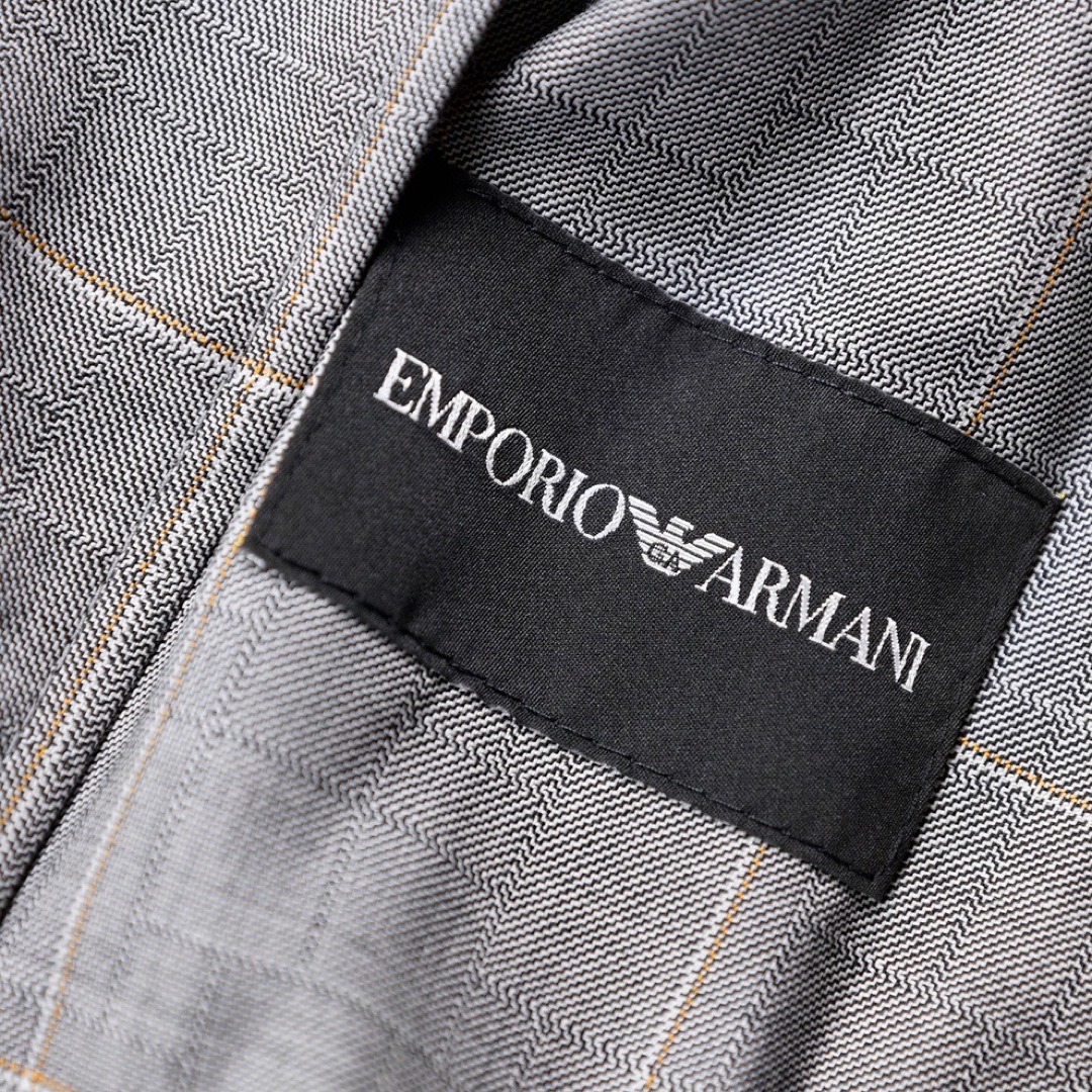 Emporio Armani(エンポリオアルマーニ)のEMPORIO ARMANIウールライダースジャケット50エンポリオアルマーニ メンズのジャケット/アウター(テーラードジャケット)の商品写真