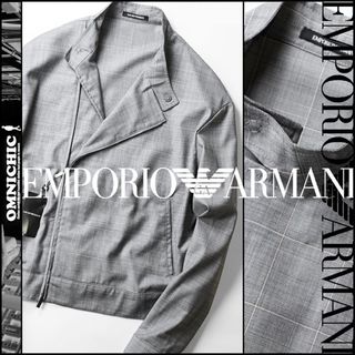 エンポリオアルマーニ(Emporio Armani)のEMPORIO ARMANIウールライダースジャケット50エンポリオアルマーニ(テーラードジャケット)