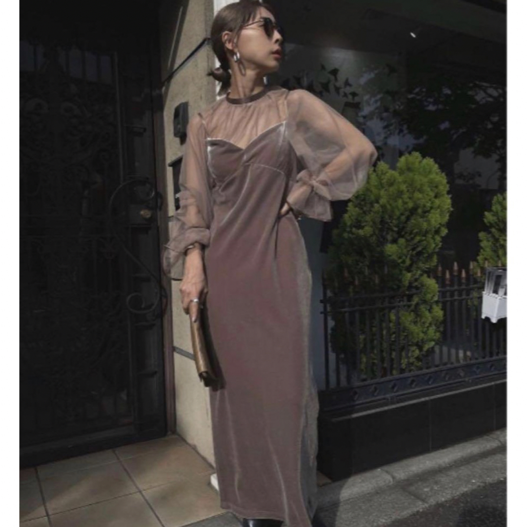 Ameri VINTAGE ベロア チュール ドレス | フリマアプリ ラクマ