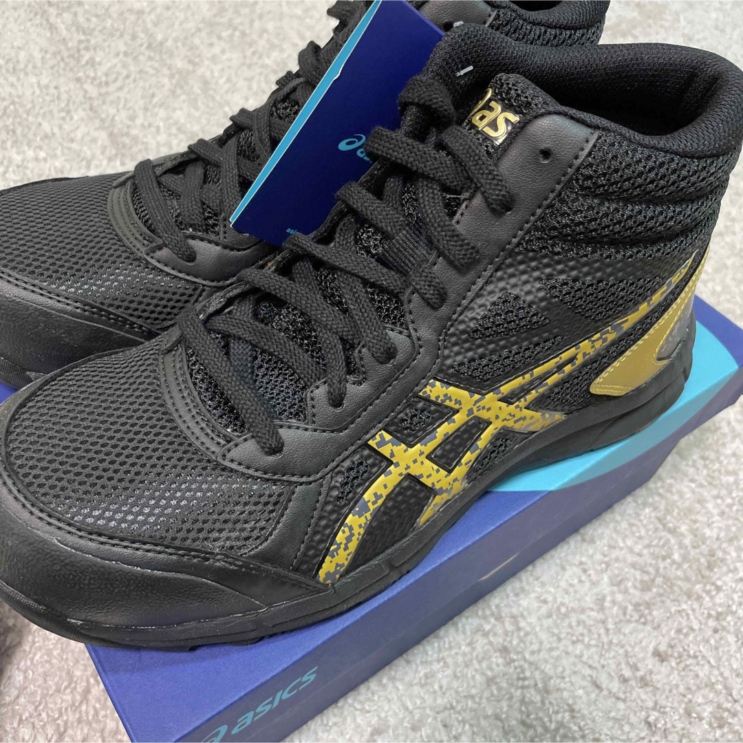 asics(アシックス)のasics アシックス　安全靴　ウィンジョブCP104 ブラックゴールド 26② メンズの靴/シューズ(その他)の商品写真