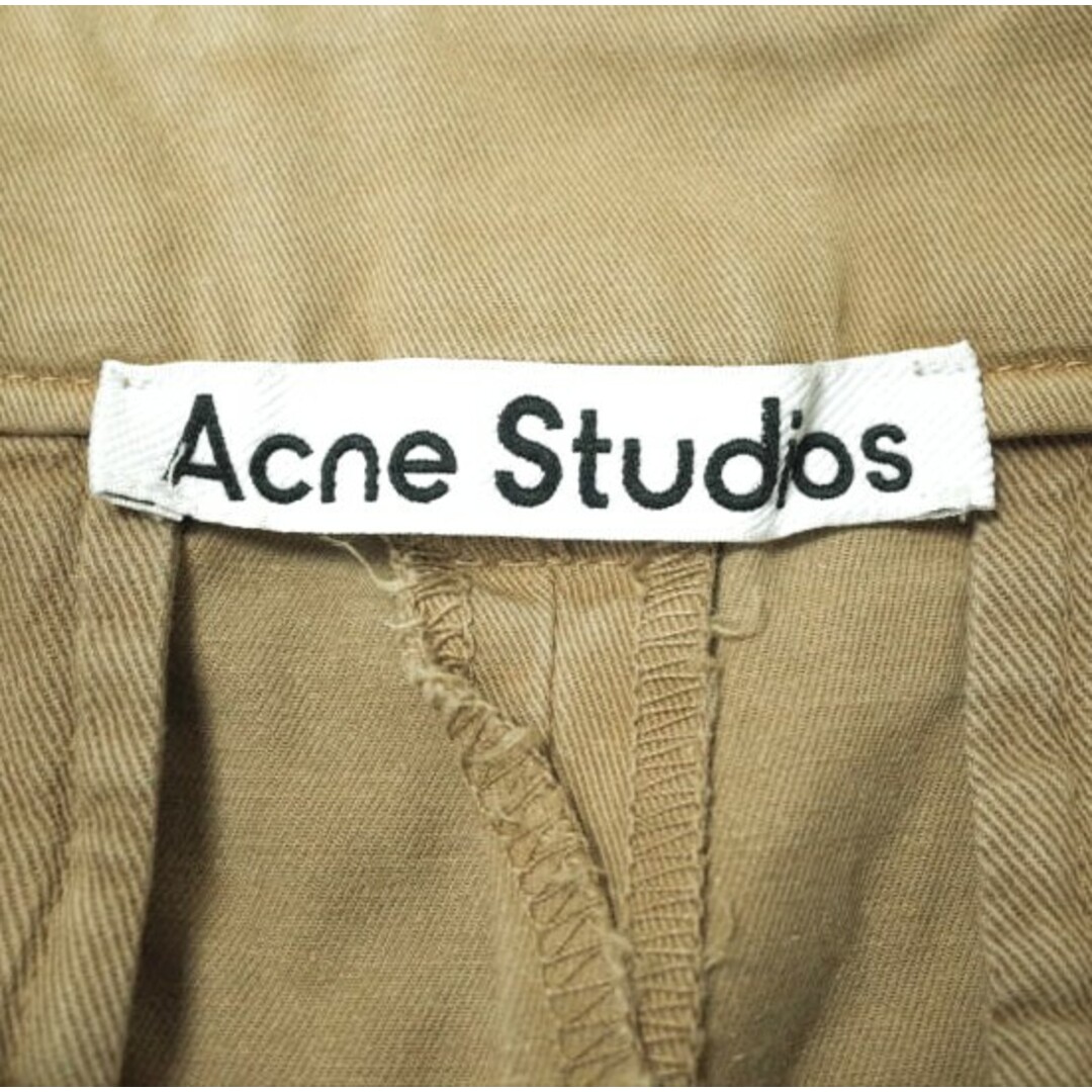 Acne Studios(アクネストゥディオズ)のAcne Studios アクネストゥディオズ WIDE LEG TORUSERS 1プリーツワイドトラウザーズ FN-MN-TROU000475 44 ベージュ チノパンツ テーパード ボトムス【中古】【Acne Studios】 メンズのパンツ(チノパン)の商品写真