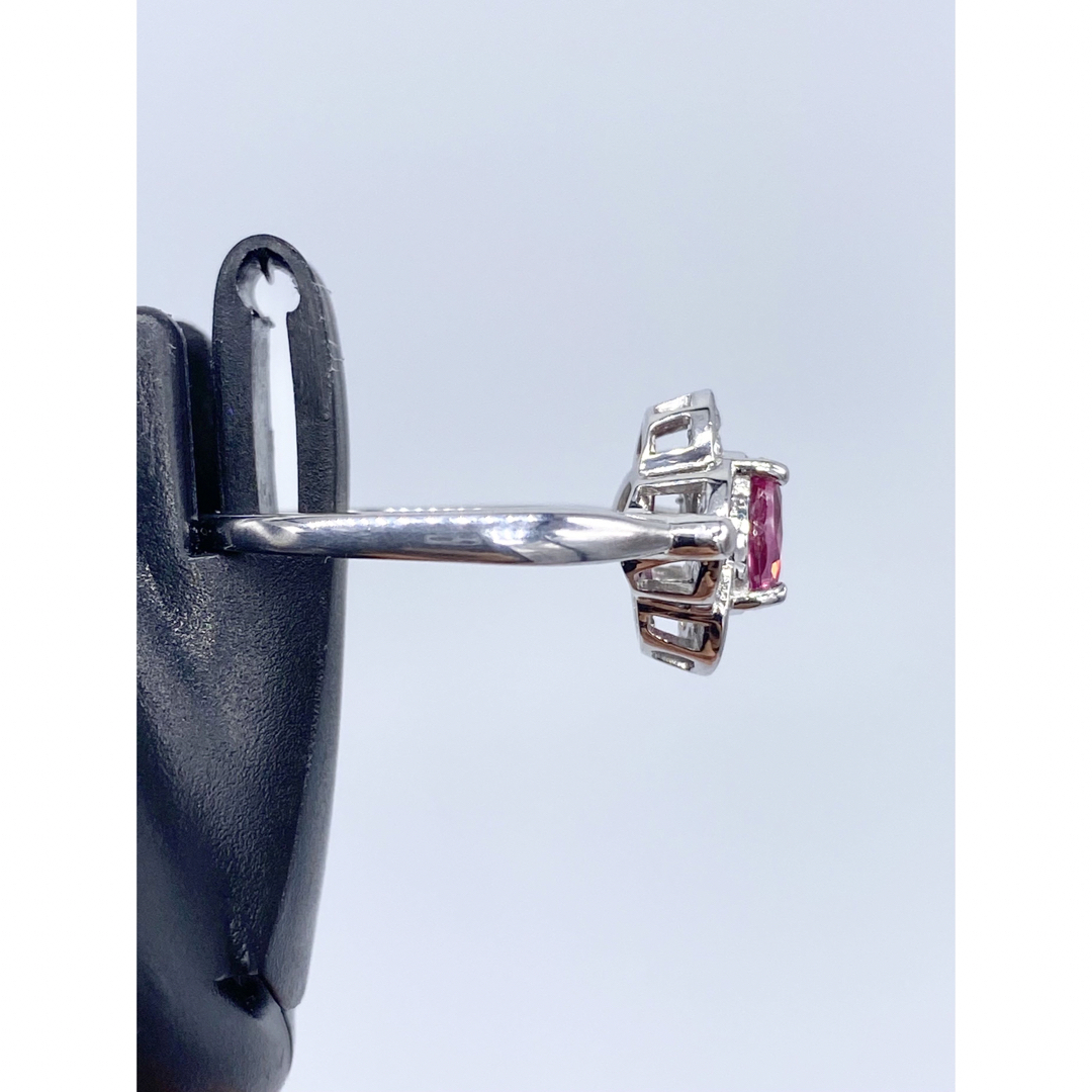 ピンクスピネル 0.80ct / ダイヤモンド計0.17ct K18WG リング レディースのアクセサリー(リング(指輪))の商品写真