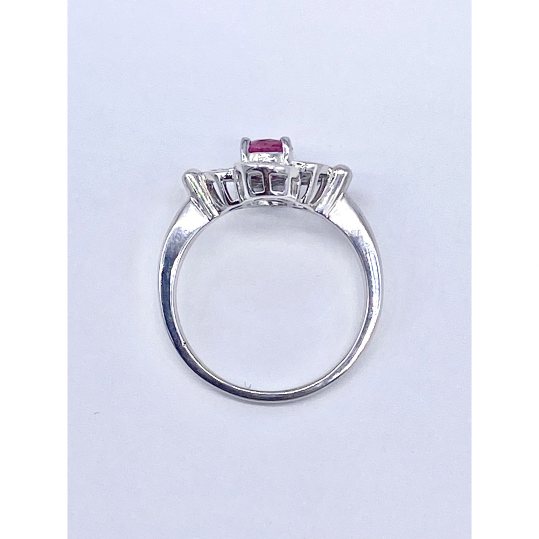 ピンクスピネル 0.80ct / ダイヤモンド計0.17ct K18WG リング レディースのアクセサリー(リング(指輪))の商品写真