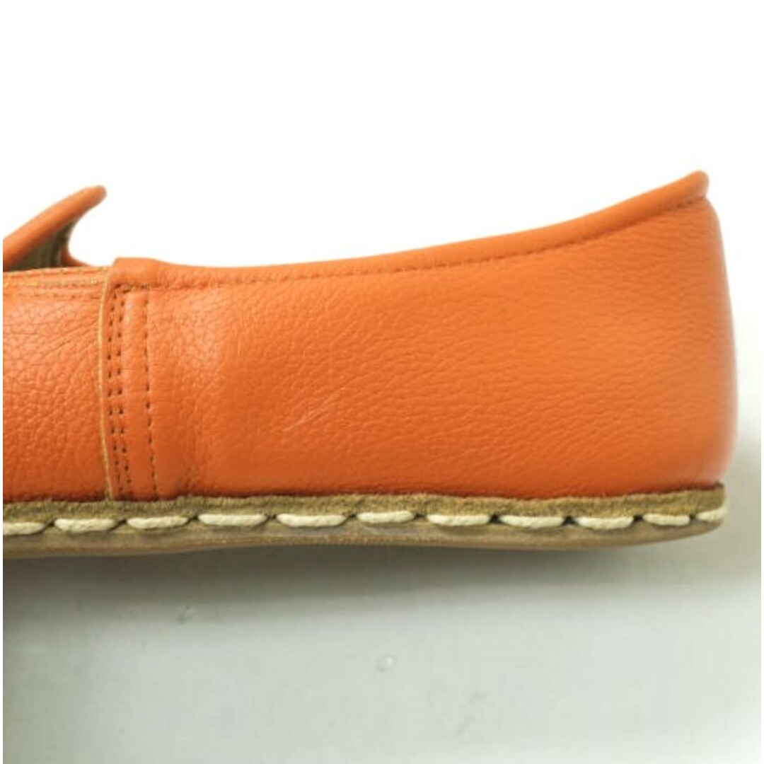 SABAH サバ レザースリッポン 40(25-25.5cm) オレンジ シューズ【中古】【SABAH】 メンズの靴/シューズ(スリッポン/モカシン)の商品写真