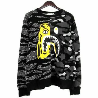 アベイシングエイプ(A BATHING APE)のアベイシングエイプ A BATHINGAPE BAPE × アンディフィーテッド UNDEFEATED ■ タイガー シャーク クルーネック スウェット f19614(スウェット)