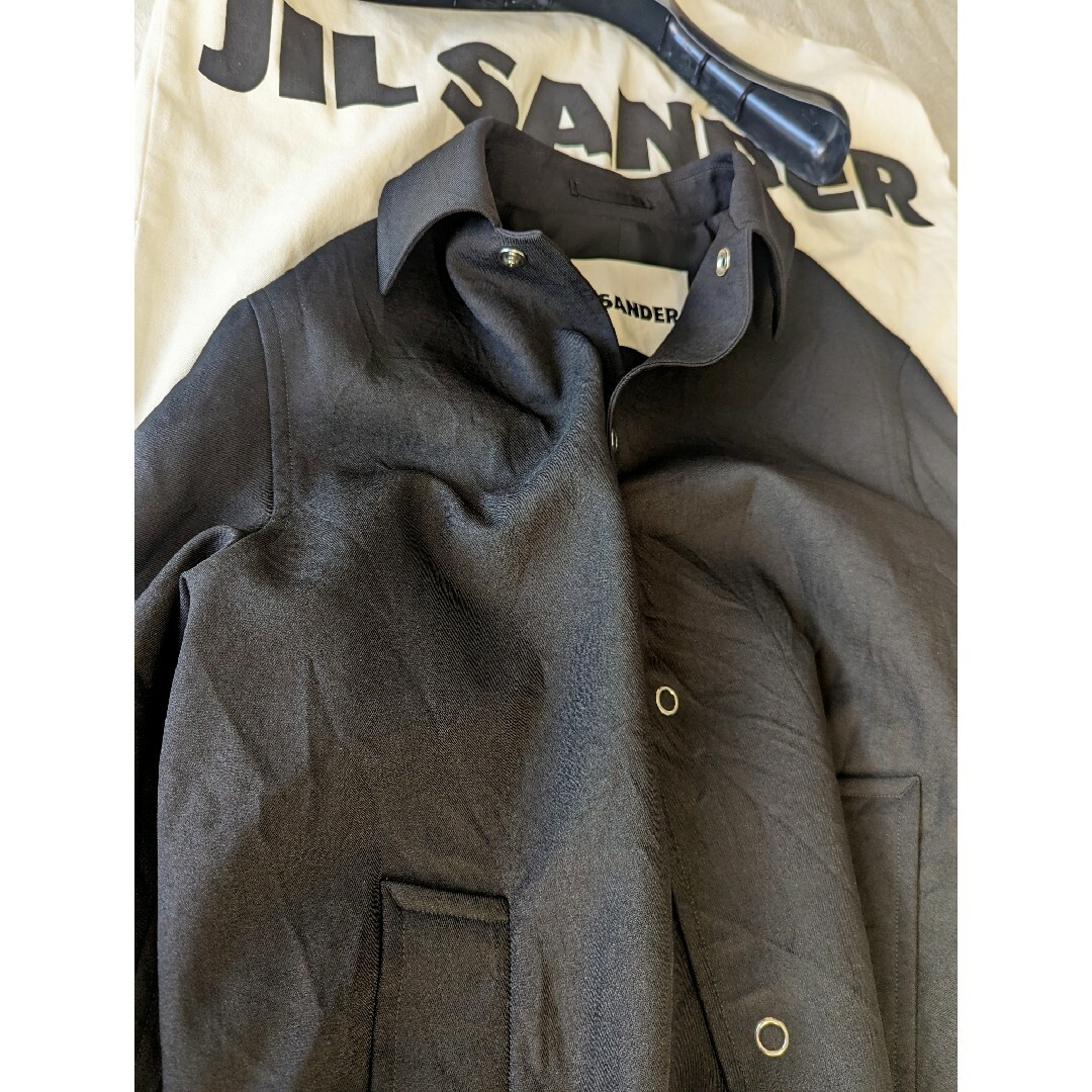 Jil Sander(ジルサンダー)の新品　2021/22AW　ジルサンダー　最高級　ポリエステル　バルカラー　コート メンズのジャケット/アウター(ステンカラーコート)の商品写真