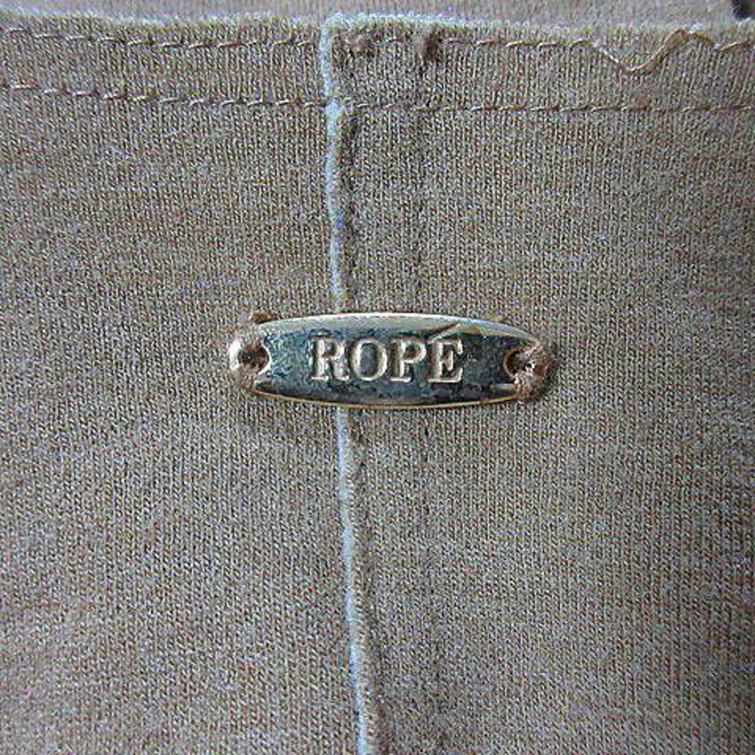 ROPE’(ロペ)のロペ コート コーディガン ノーカラー リバーシブル ベージュ 茶 アウター レディースのジャケット/アウター(その他)の商品写真