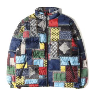 ステューシー(STUSSY)のSTUSSY ステューシー ジャケット サイズ:L 19AW パッチワーク 転写プリント ダウン ジャケット Puffer Jacket マルチカラー アウター ブルゾン コート【メンズ】【中古】【K3911】(ダウンジャケット)