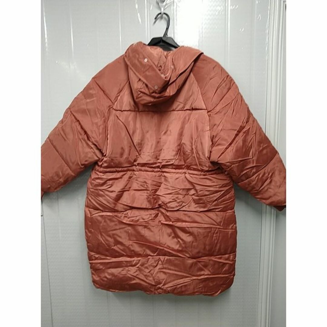 赤茶色のロングコート　2XL　#10 レディースのジャケット/アウター(ロングコート)の商品写真