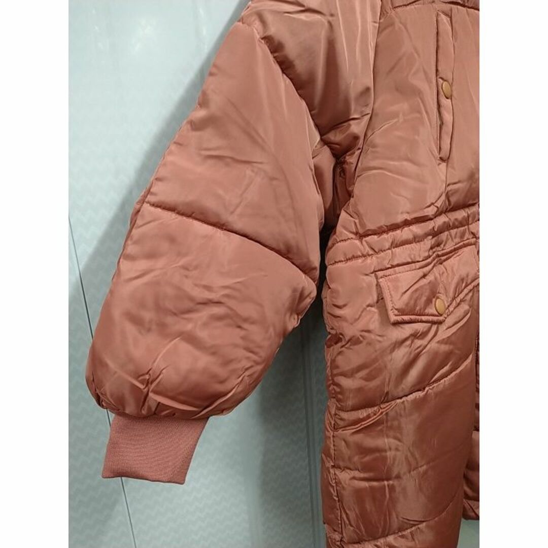 赤茶色のロングコート　2XL　#10 レディースのジャケット/アウター(ロングコート)の商品写真