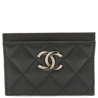 CHANEL - 【CHANEL】シャネル カードケース ラムスキンxブラックxSV