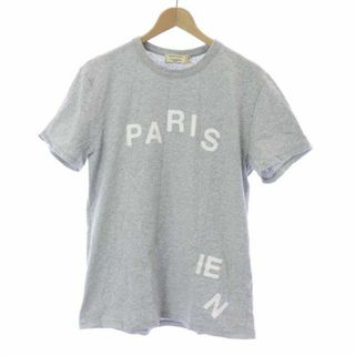 メゾンキツネ(MAISON KITSUNE')のMAISON KITSUNE Tシャツ カットソー 半袖 プリント S グレー(Tシャツ/カットソー(半袖/袖なし))