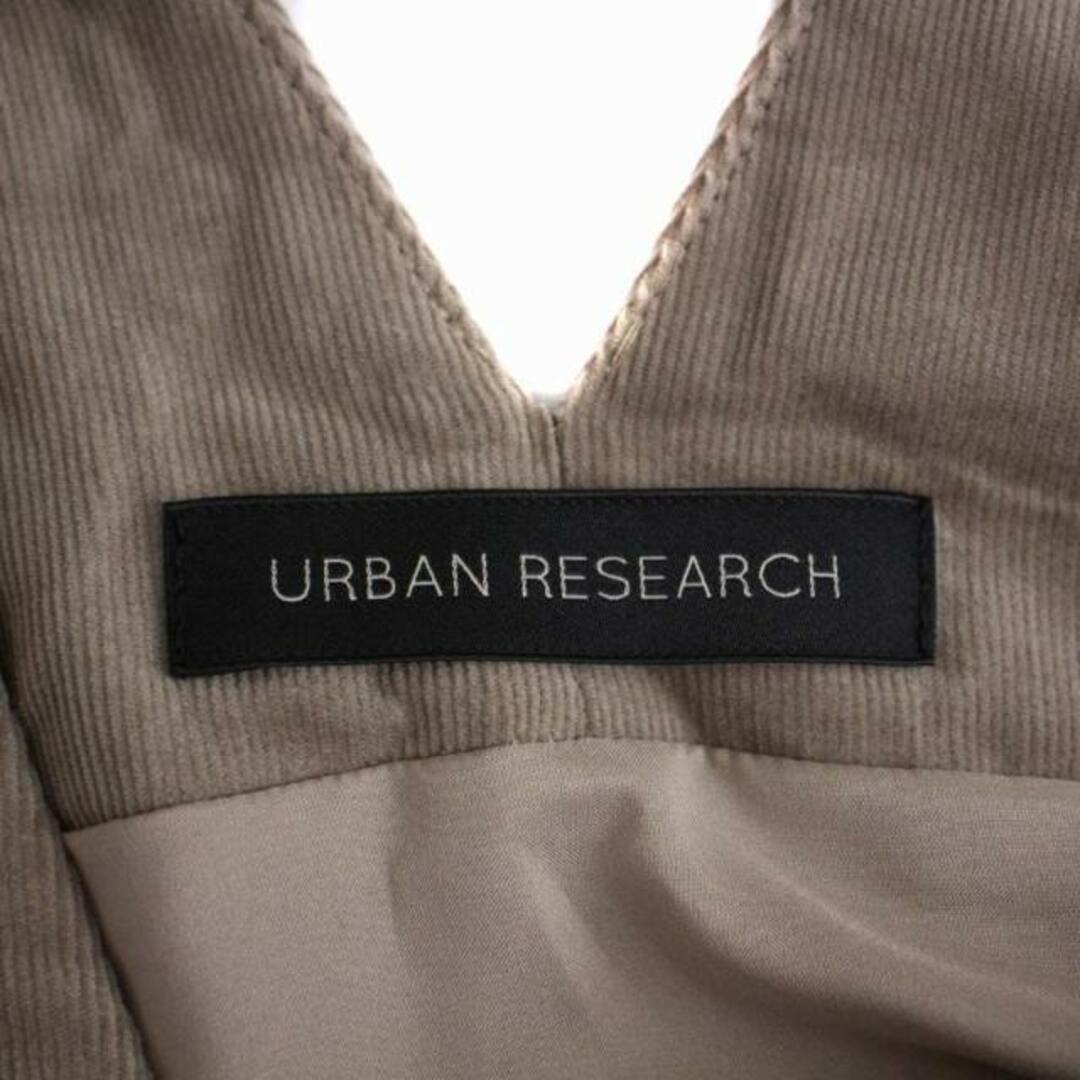 URBAN RESEARCH(アーバンリサーチ)のアーバンリサーチ コーデュロイジャンパーワンピース ロング F ベージュ レディースのワンピース(ロングワンピース/マキシワンピース)の商品写真