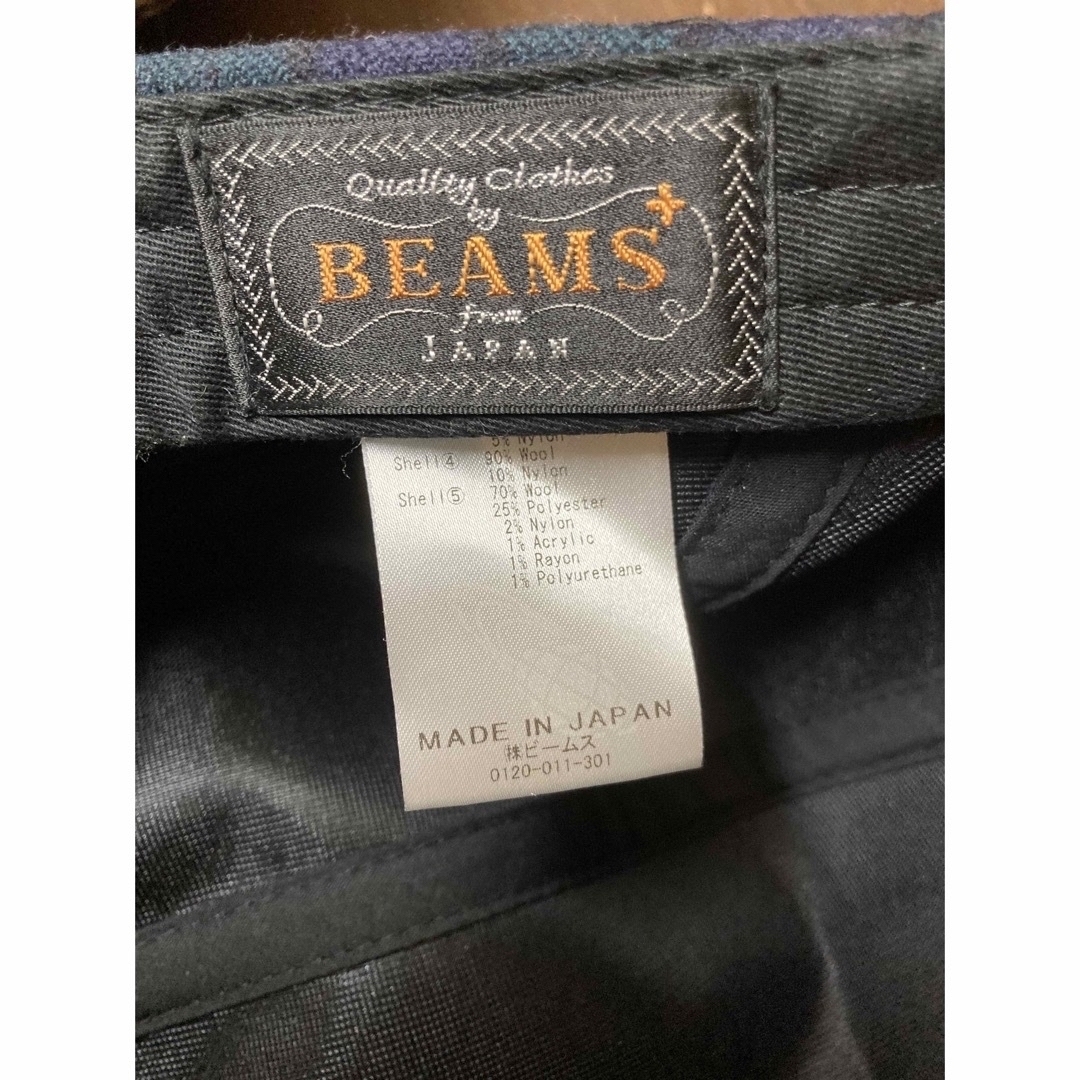 BEAMS PLUS(ビームスプラス)の美品 BEAMS PLUS 5パネルキャップ ツイード ウール グレー メンズの帽子(キャップ)の商品写真