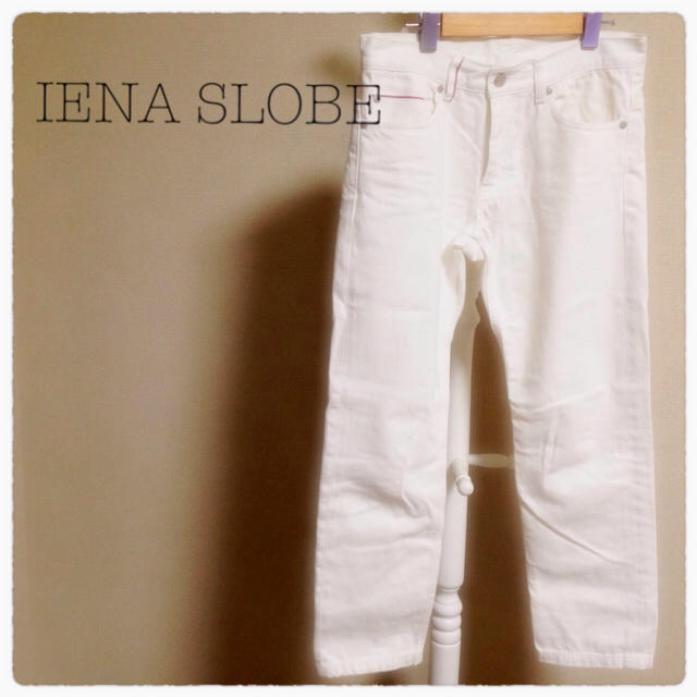 SLOBE IENA(スローブイエナ)の白デニムパンツ レディースのパンツ(デニム/ジーンズ)の商品写真