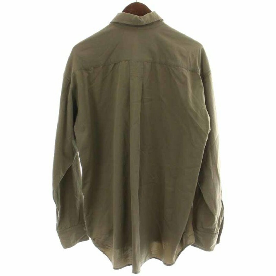 セブンバイセブン 7×7 カジュアルシャツ ポケット 長袖 L カーキ メンズのトップス(シャツ)の商品写真