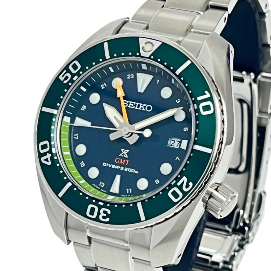 約21cmケースサイズセイコー 腕時計  プロスペックス GMT　グリーン SBPK00