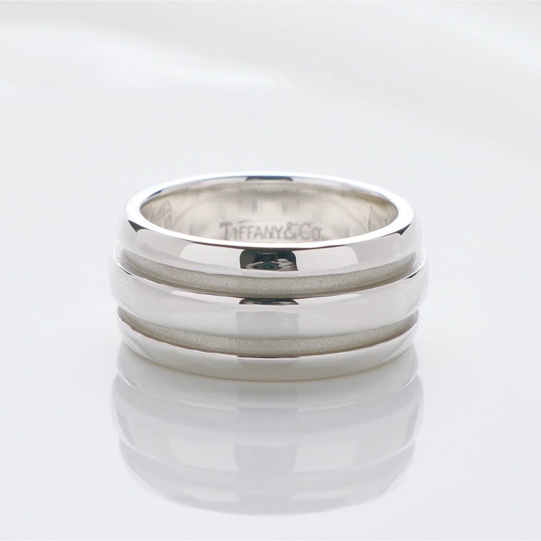 Tiffany & Co.(ティファニー)の美品 ティファニー グルーブド ダブルライン リング 925 指輪 12号 レディースのアクセサリー(リング(指輪))の商品写真