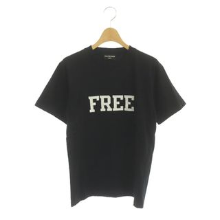 バレンシアガ(Balenciaga)のバレンシアガ FREE Tシャツ カットソー  XS 黒 ブラック ■SH(Tシャツ/カットソー(半袖/袖なし))