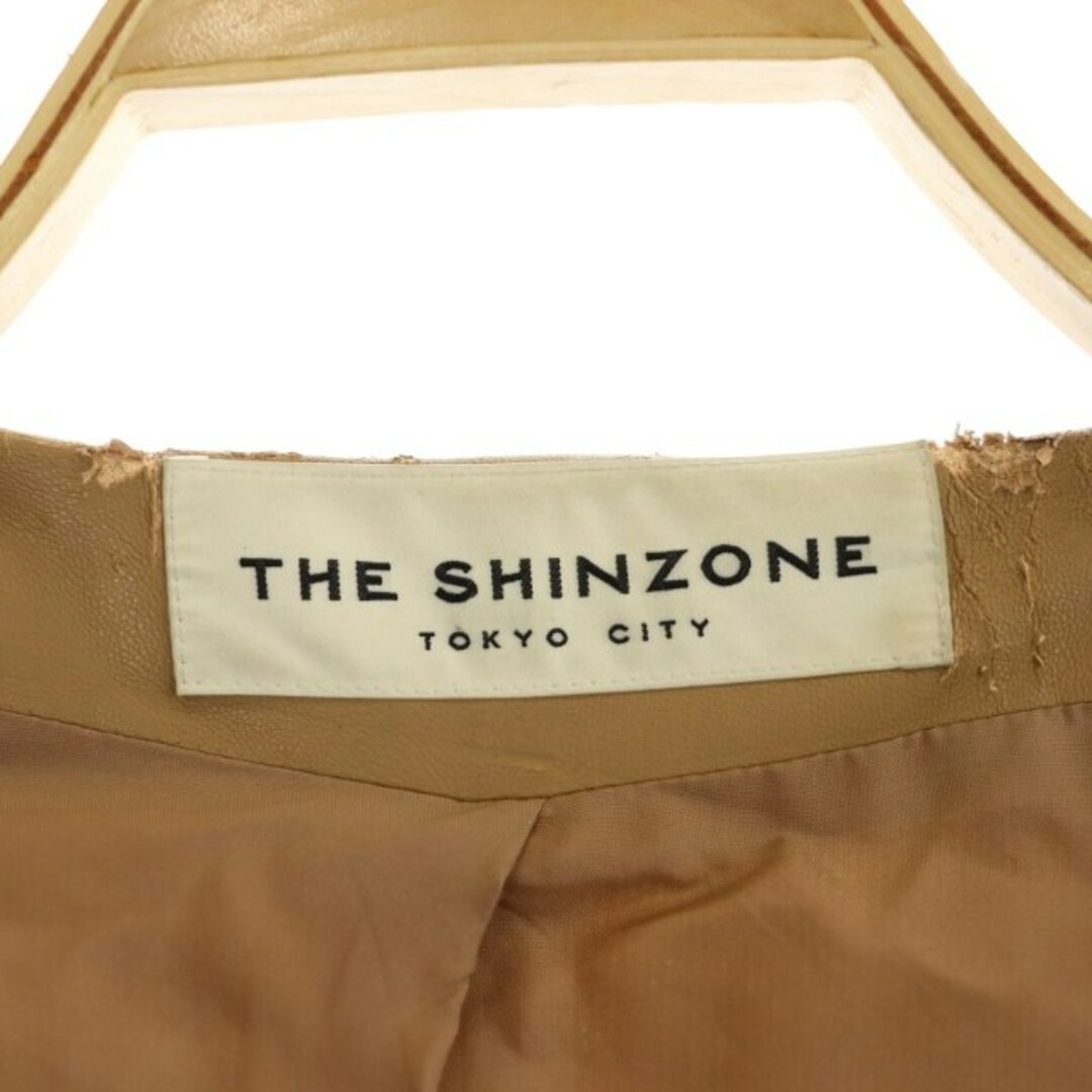 Shinzone(シンゾーン)のシンゾーン Shinzone ボアコート ノーカラー アウター F 茶 ブラウン レディースのジャケット/アウター(その他)の商品写真