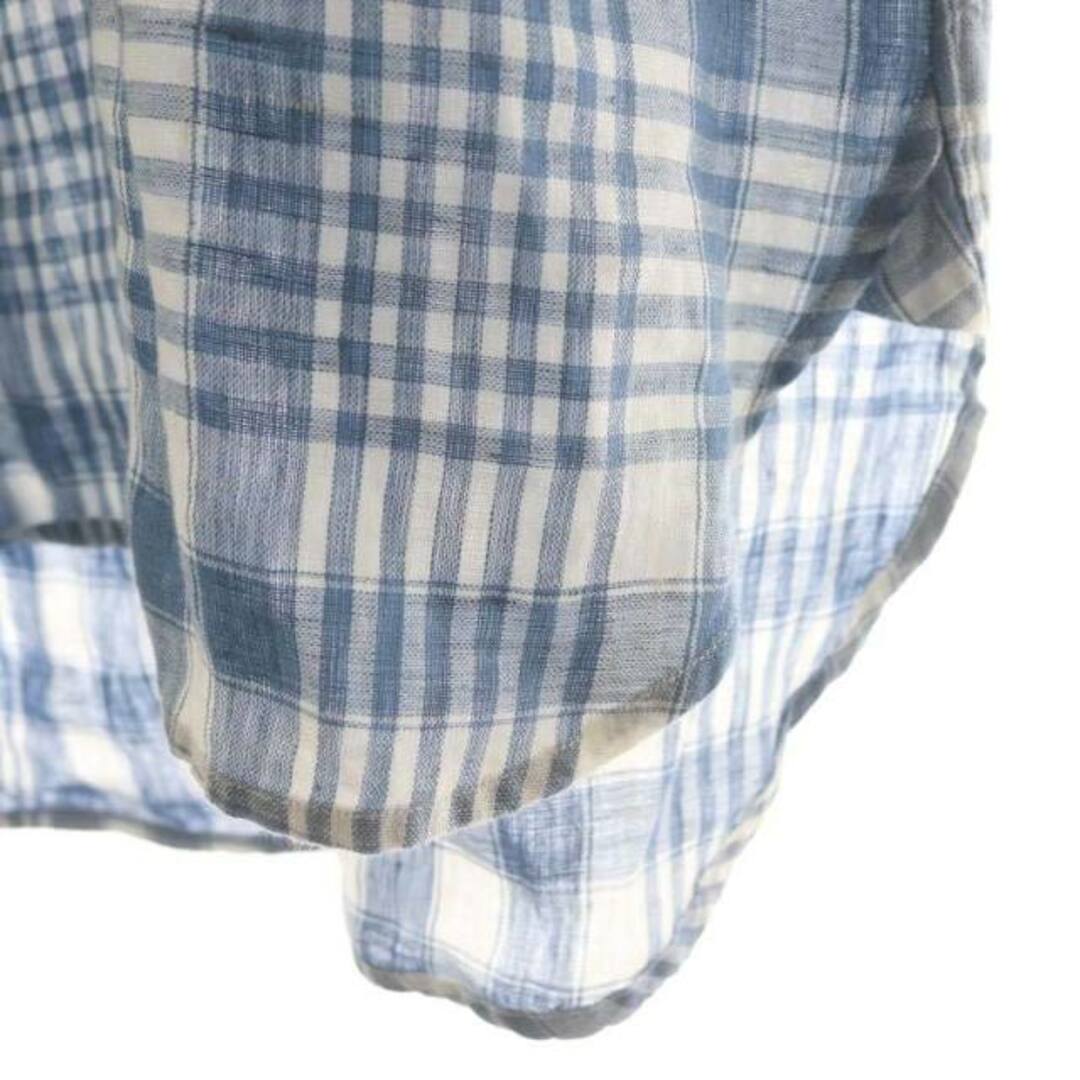 POLO RALPH LAUREN(ポロラルフローレン)のポロ ラルフローレン チェックシャツ プルオーバー 長袖 リネン ポニー刺繍 メンズのトップス(シャツ)の商品写真