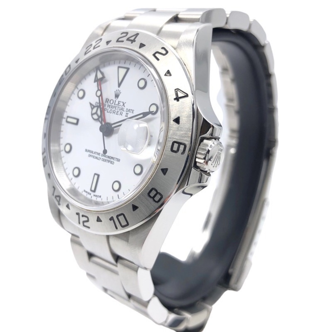 ロレックス ROLEX エクスプローラー Ⅱ 16570 Y番 ホワイト ステンレススチール メンズ 腕時計