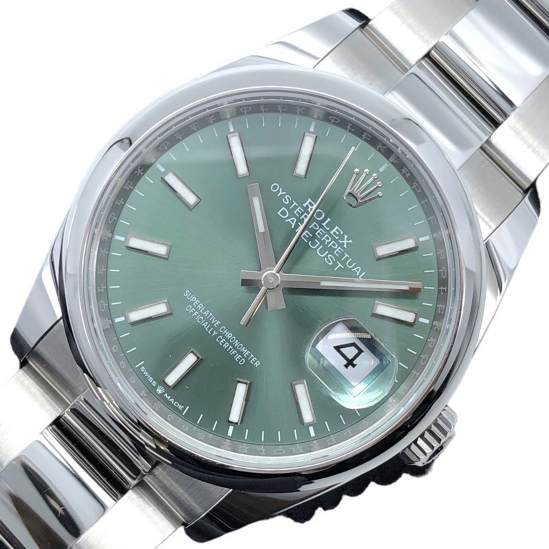 ロレックス ROLEX デイトジャスト36　ミントグリーン 126200 ステンレススチール メンズ 腕時計 | フリマアプリ ラクマ