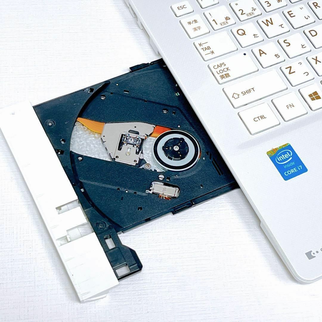 Core i7✨メモリ16GB新品SSD1TBブルーレイ✨白ノートパソコン006 Core i7✨メモリ16GB新品SSD1TBブルーレイ✨白ノートパソコン006