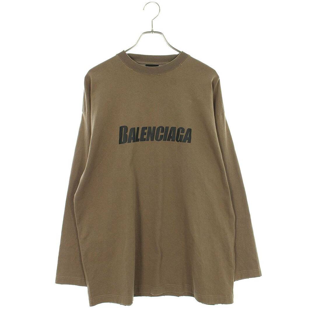 Balenciaga(バレンシアガ)のバレンシアガ  23SS  681046 TNVL1 ダメージ加工ロゴプリント長袖カットソー メンズ 1 メンズのトップス(Tシャツ/カットソー(七分/長袖))の商品写真