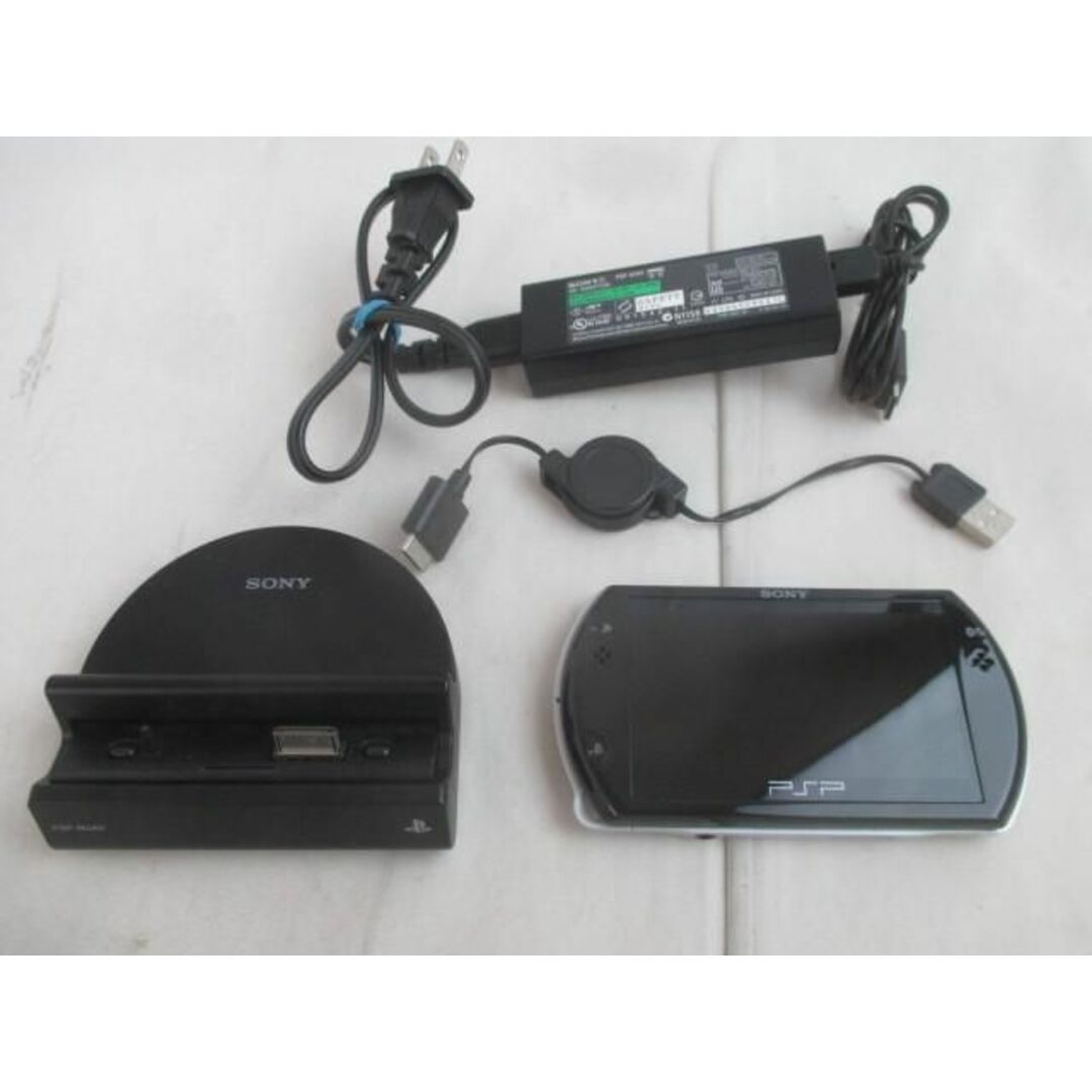 優良品 ゲーム PSP SONY　PSP go本体 PSP-N1000　ブラック 動作品ゲーム状態