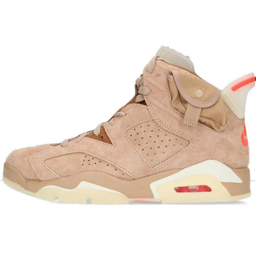 靴/シューズナイキ ×トラビススコット Travis Scott  AIR JORDAN 6 SP BRITISH KHAKI DH0690-200 エアジョーダン6ブリティッシュカーキスニーカー メンズ 26cm