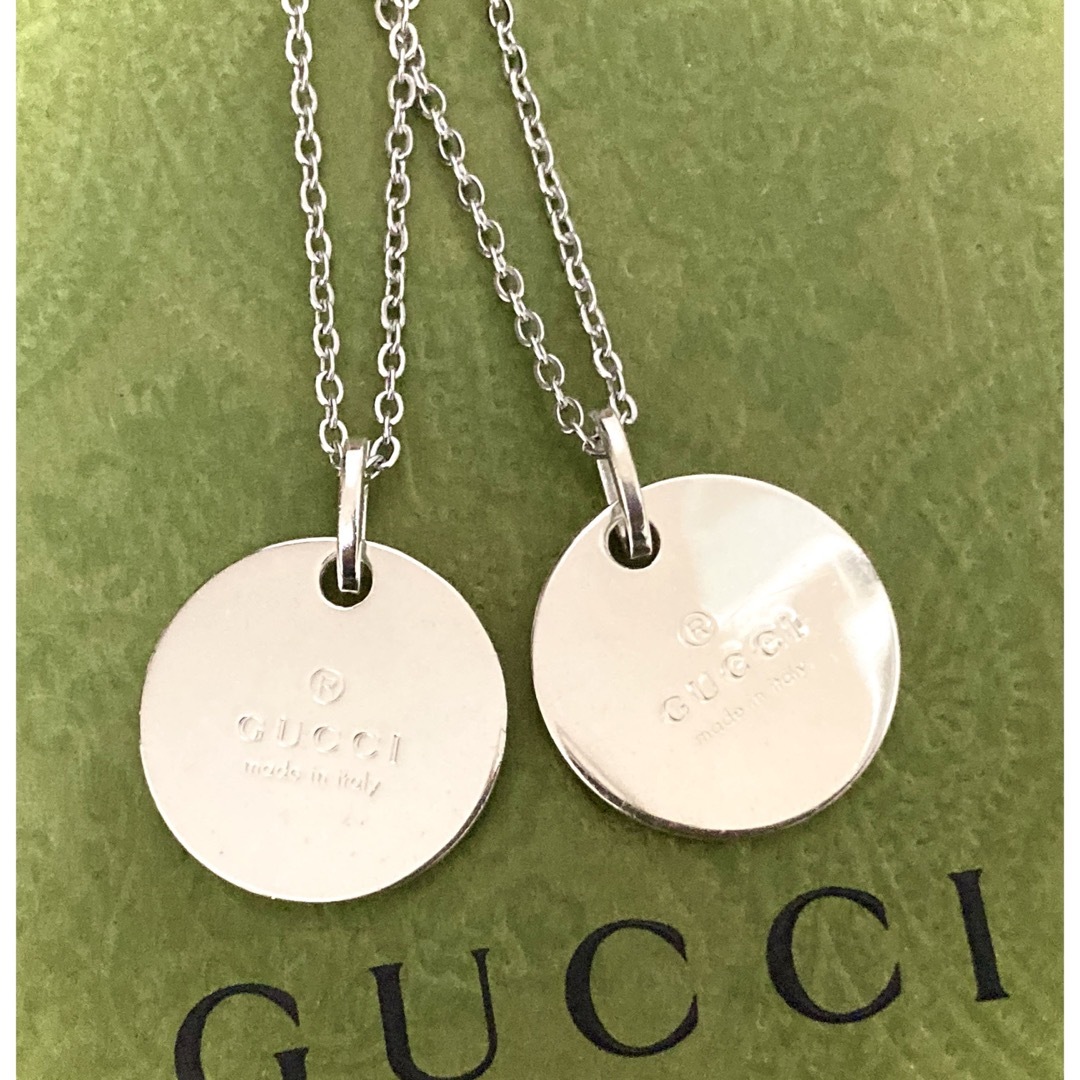 Gucci(グッチ)のグッチ ペアネックレス ラウンド/サークル/丸型 ネックレス/ペンダント メンズのアクセサリー(ネックレス)の商品写真