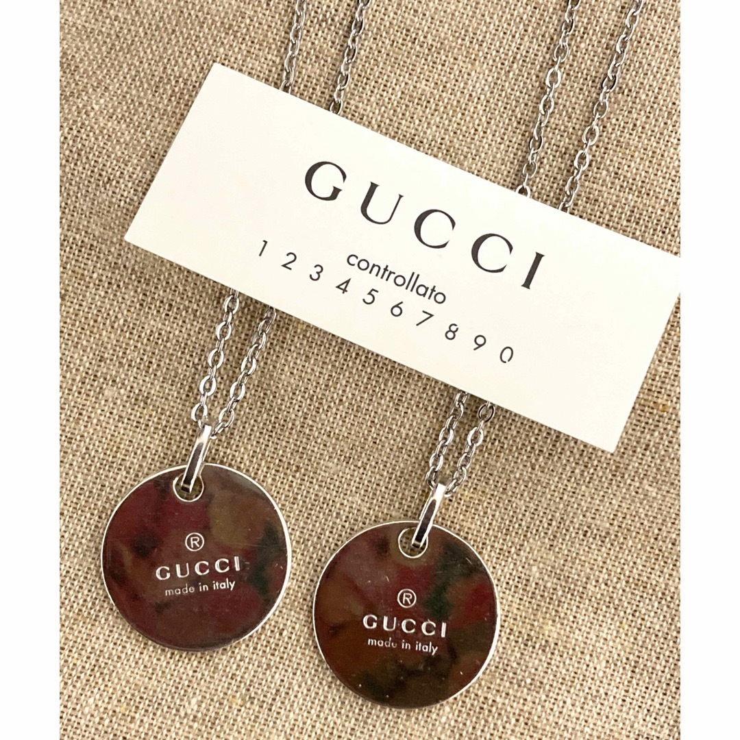 Gucci(グッチ)のグッチ ペアネックレス ラウンド/サークル/丸型 ネックレス/ペンダント メンズのアクセサリー(ネックレス)の商品写真