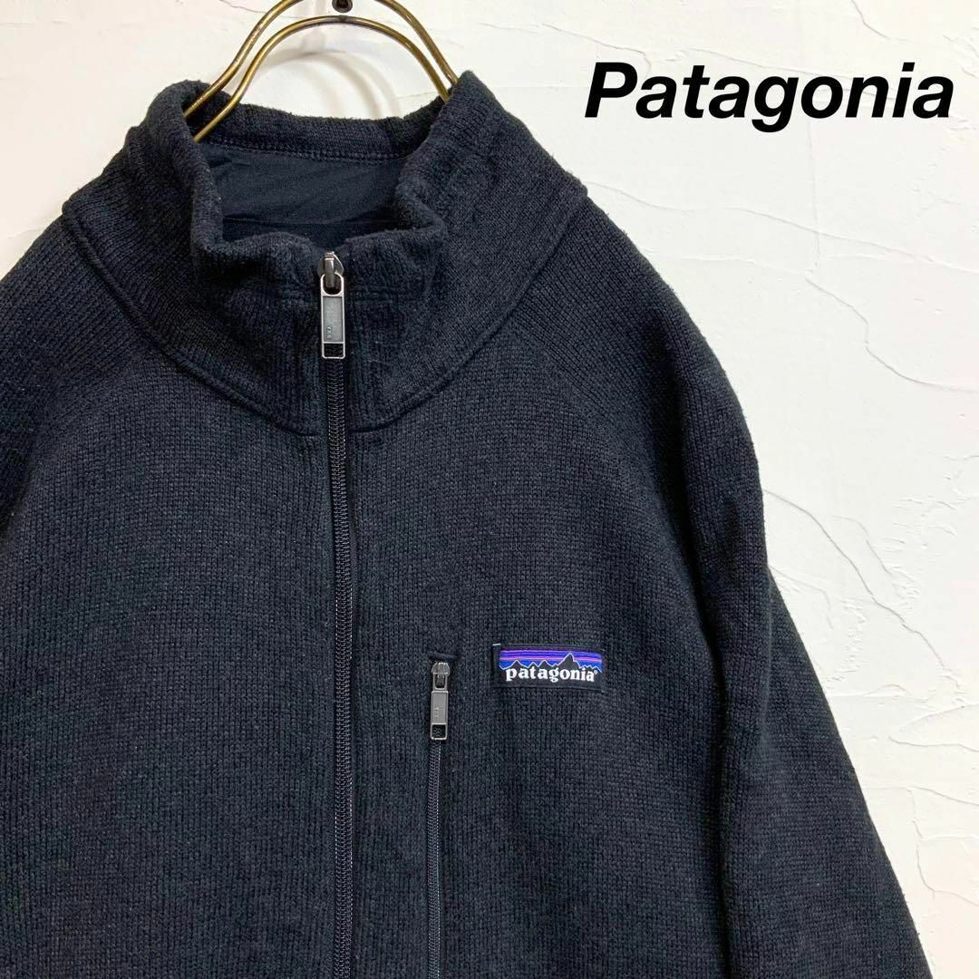 美品 patagonia パタゴニア フリースジャケット ブラック