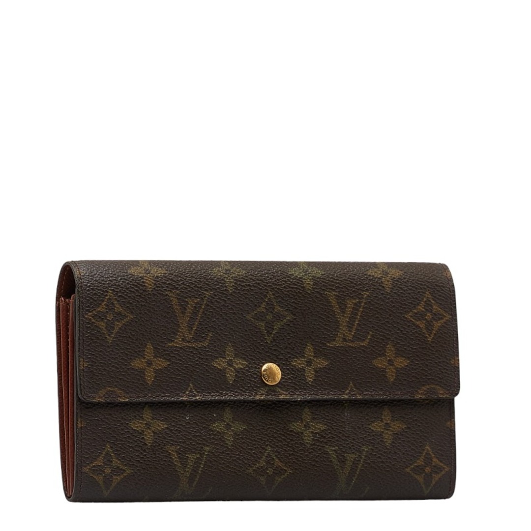 ルイ ヴィトン モノグラム ポシェット ポルト モネ クレディ 長財布 M61725 PVC レディース LOUIS VUITTON 【1-0116226】