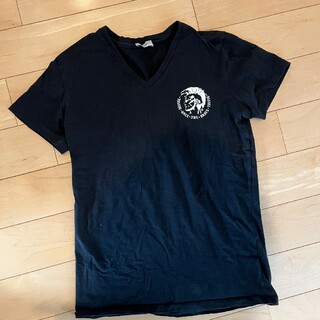 ディーゼル(DIESEL)のDIESEL ディーゼルメンズVネックTシャツ黒 ラルフローレンXS(Tシャツ/カットソー(半袖/袖なし))