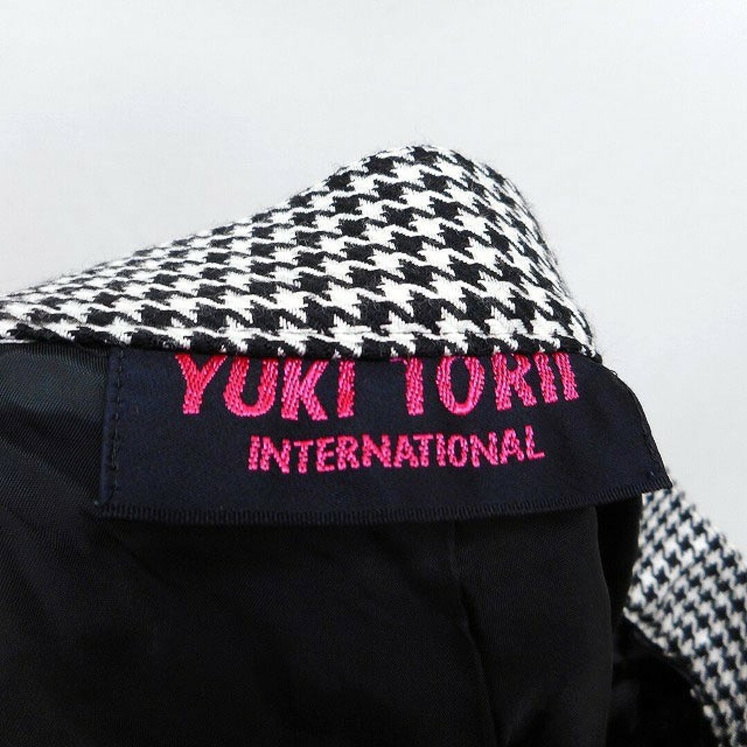 ユキトリイ YUKI TORII キュプラ ショート パンツ 千鳥格子 柄 レディースのパンツ(キュロット)の商品写真