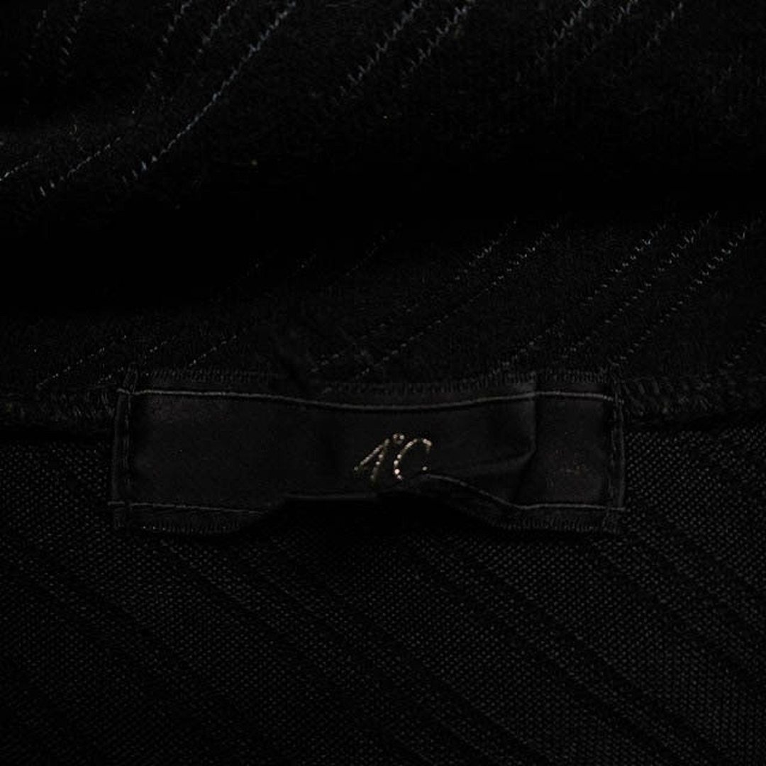 4℃(ヨンドシー)のヨンドシー 4℃ オフタートルネック ニット セーター 七分袖 ストライプ柄 M レディースのトップス(ニット/セーター)の商品写真