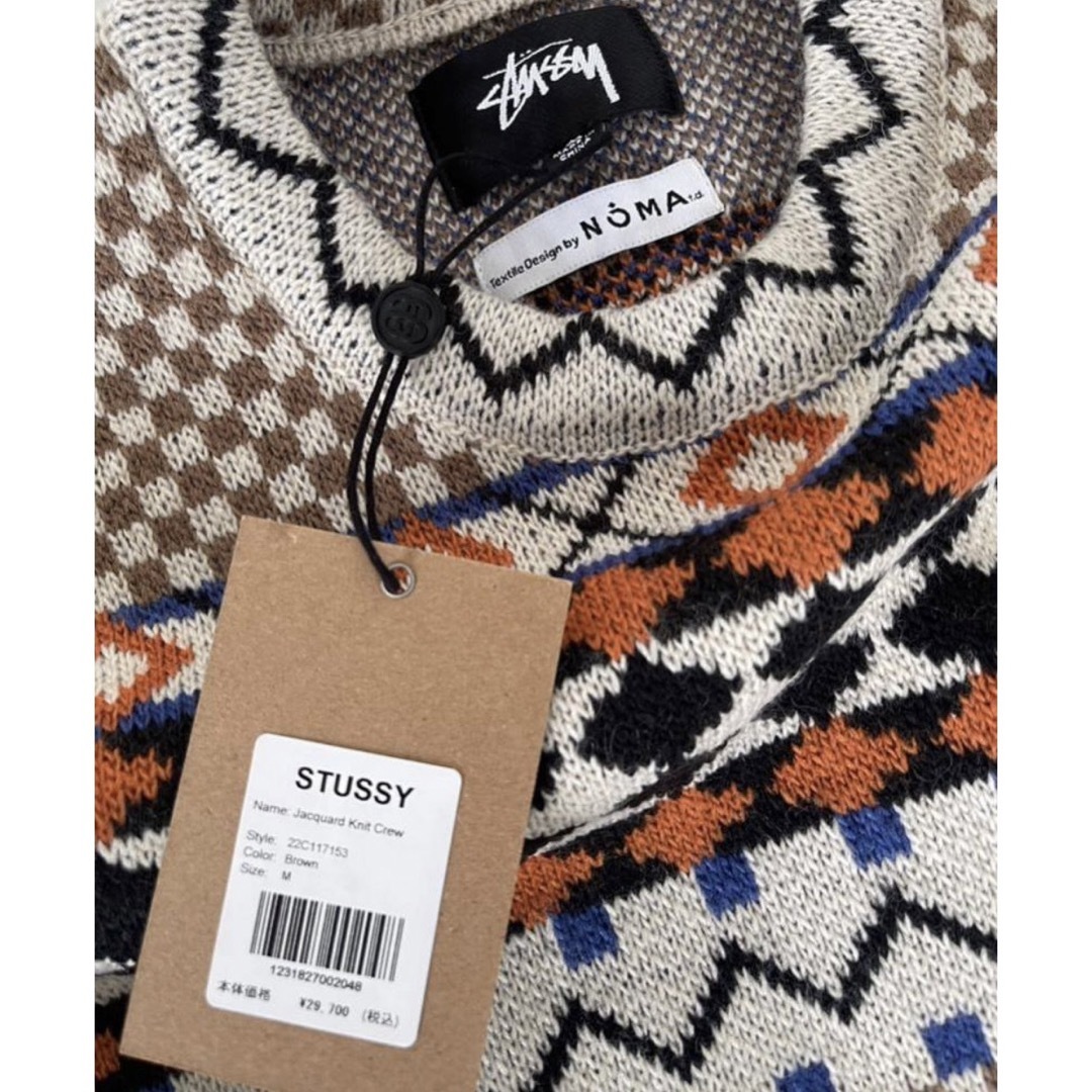 STUSSY JACQUARD KNIT CREW NOMA t.d.