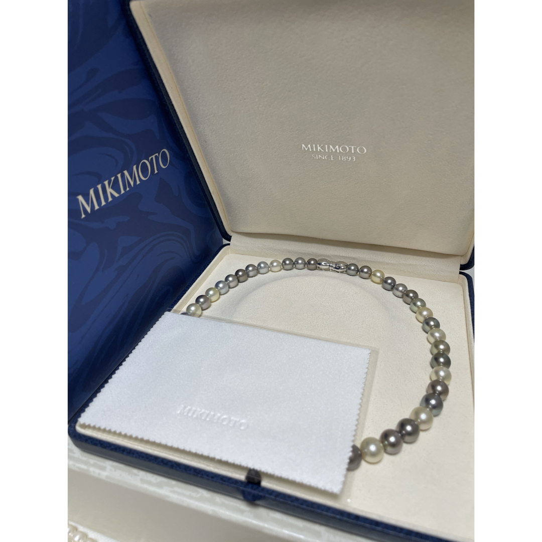 MIKIMOTO(ミキモト)のミキモト　K18  南洋マルチカラー　パールネックレス　美品 レディースのアクセサリー(ネックレス)の商品写真