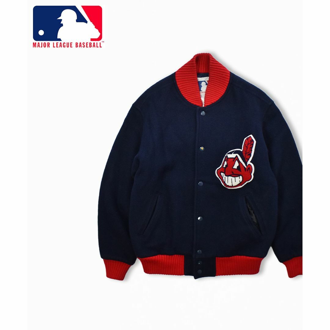 MLB CLEVELAND INDIANS ビッグロゴ スタジアムジャンパー M-