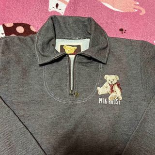 美品✨PINK HOUSE トレーナー 黒×グレー M