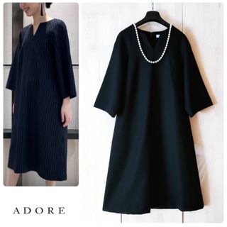 ◆幻◆ 美品　定価5.3万円 ADORE ライトウールワンピース　入園式　入学式