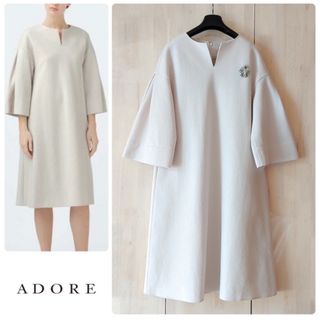 ◆幻◆ 希少美品 定価4.3万円 ADORE　ビッグスリーブワンピース