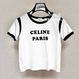 CELINE Tシャツ ラビリンスロゴ　XS