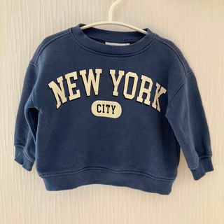 ザラキッズ(ZARA KIDS)の【お値下げ】ZARAキッズ　トレーナー　スウェットシャツ　86センチ(トレーナー)