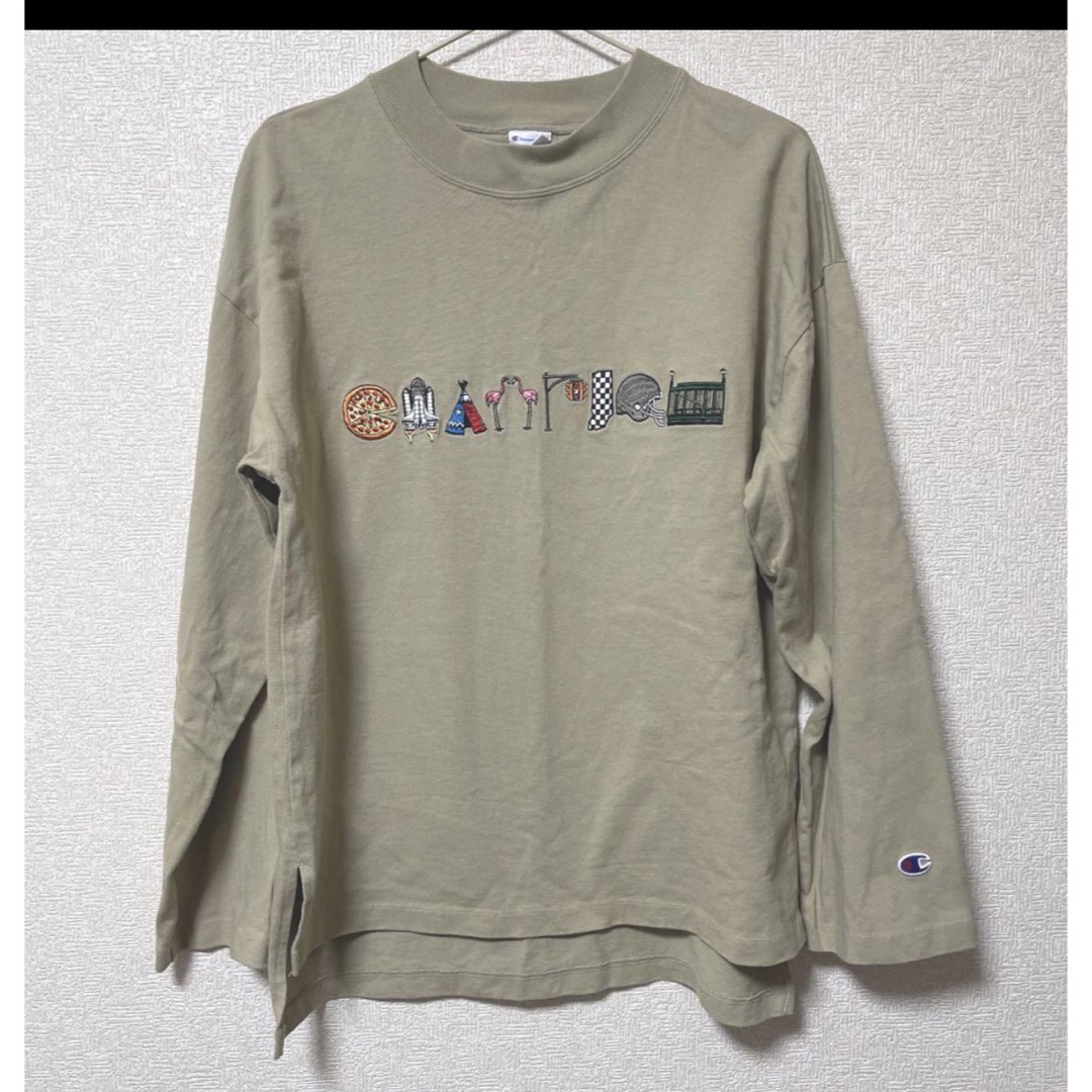 Champion(チャンピオン)のチャンピオン　champion ロングスリーブT 刺繍ロゴ レディースのトップス(Tシャツ(長袖/七分))の商品写真