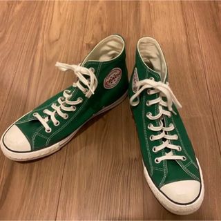 コンバース(CONVERSE)の美品　コンバース　コーチ　オールスターHI グリーン　ビブラムソール　9(スニーカー)